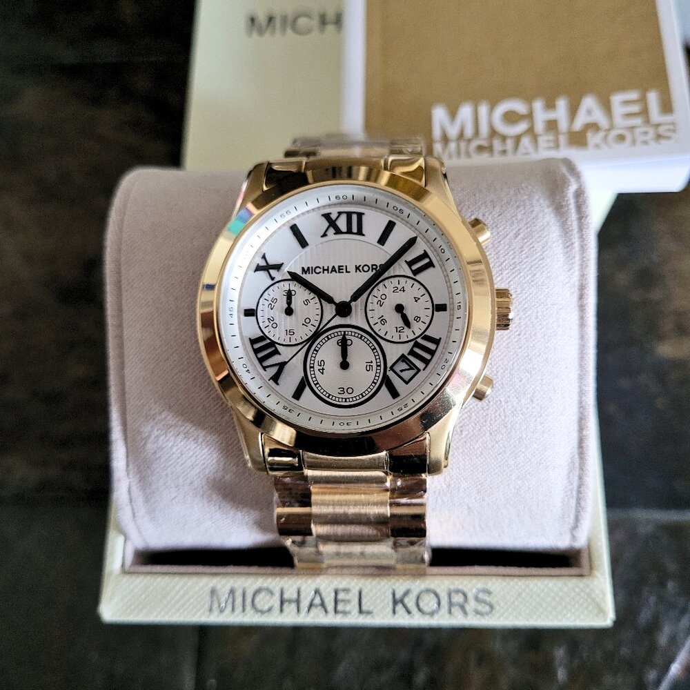 Michael Kors Women's MK5916 Cooper Chronograph Gold Watch - Picture 6 of 6